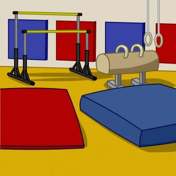 Gymnastic Background Club Penguin