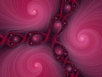 Pink Swirl Fractal Widescreen Wallpaper HD