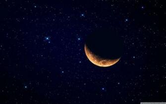 Moon Waning Crescent 4k HD Desktop Wallpaper For Ultra Tv