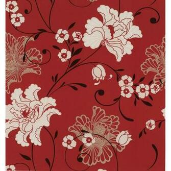 Buy Graham And Brown Laurence Llewelyn Bowen Taffetia Wallpaper Red