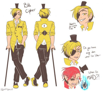 Human Bill Cipher Original Design By Utopiaanopia