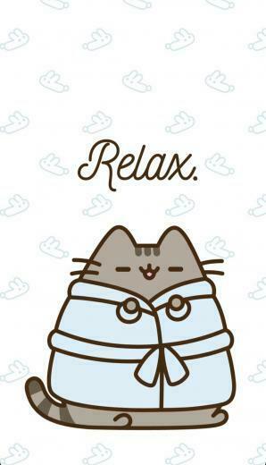 Relaxing Pusheen Wallpaper With Image Cute