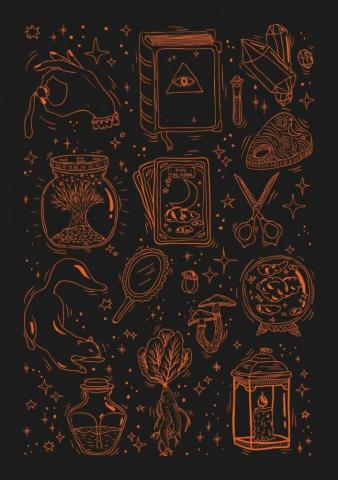Witchy Wallpaper Top Background