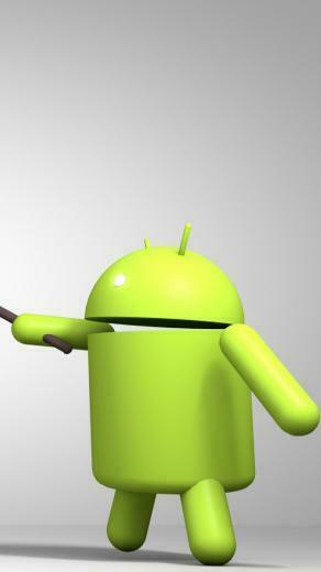 iPhone Plus HD Wallpaper 3d Android Logo Green Render Ultra Pixel