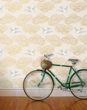 Hygge And West Daydream Wallpaper In Blush Silver Bird Set
