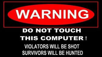 Warning Sign Wallpaper