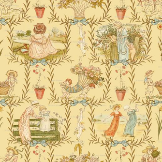 Kate Greenaway Toile Needlework Inspirati
