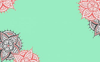 Coral And Mint Green Wallpaper