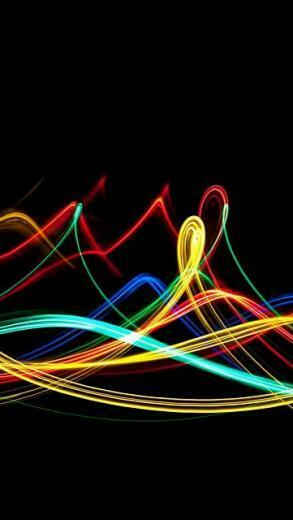 Neon Waves iPhone 5s Wallpaper Jpeg