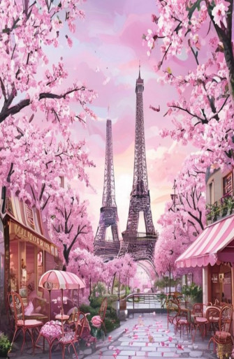 Pink Paris Wallpaper