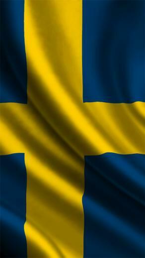 Sweden Flag 3d Render iPhone Wallpaper Ipod HD