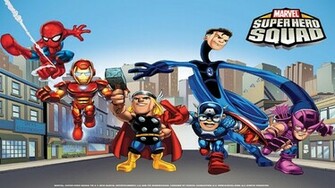 Wallpaper Marvel Super Hero Squad