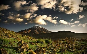 Mountain Cloud Grass Gray Nature