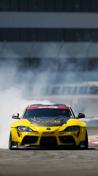 Drift Into The Sunset With Toyota Supra Wallpaper