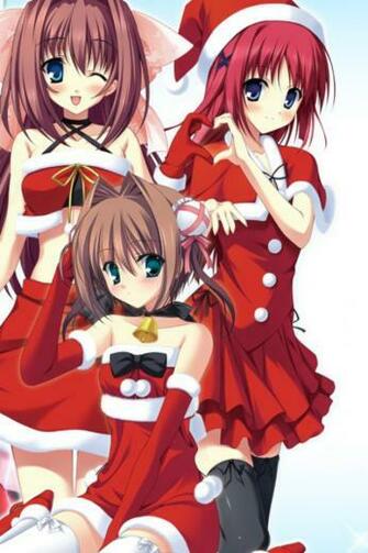 Christmas Anime Wallpaper iPhone Merry