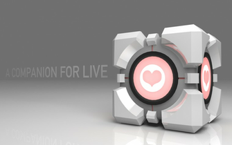 Companion Cube Wallpaper By Pearbook