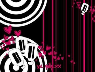 Pink Background Emo Wallpaper Of Boys And Girls