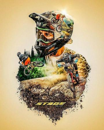 Callum Gizz On Mtb Bike Art Drawing Mountain