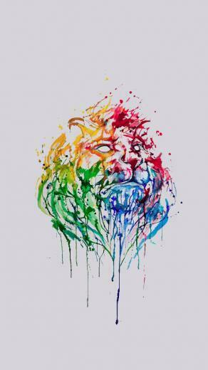 Abstract Illustration Lion King iPhone Se Wallpaper