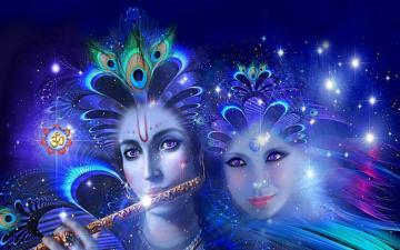Lord Krishna And Radha Beautiful HD Pics 4k Ultra Tv Wallpaper