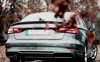 Wallpaper Audi A3 Rear Silver