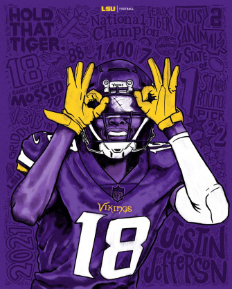 Lsu Football On Nfl Art