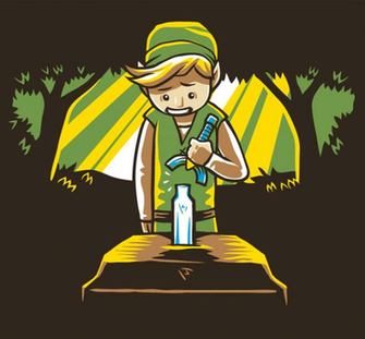 Link Epic Fail Legend Of Zelda T Shirt Png