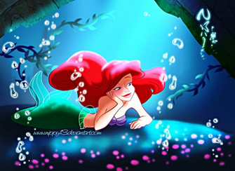 Walt Disney Fan Art Princess Ariel Wallpaper Photos