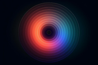 Simple Concentric Circles With Soft Gradients Minimalist Wallpaper
