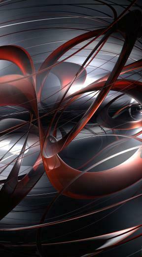 Pattern Black Red 3d Cool Wallpaper Sc iPhone6plus