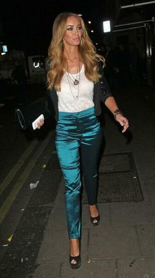 Lauren Pope Arriving At The Groucho Club In London