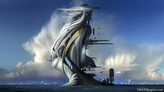 Futuristic Architecture Wallpaper 3d Abstract HD