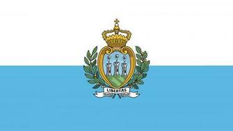 San Marino Flag UHD 4k Wallpaper