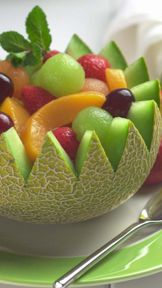 Cute Food iPhone Fruit Bowl Wallpaper