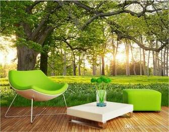 3d Wallpaper Custom Photo Mural The Forest Park Scenery Room