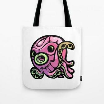 Pink Gorilla X Enfu Octopus Mech Tote Bag By Pinkgorilla Society6