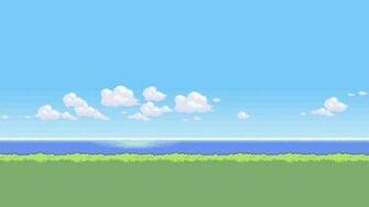 HD Clean Pixel Landscape Wallpaper