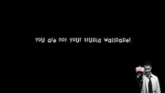 Fight Club Idiots Background Wallpaper Movie HD