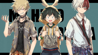 Deku X Todoroki Bakugou Wallpaper