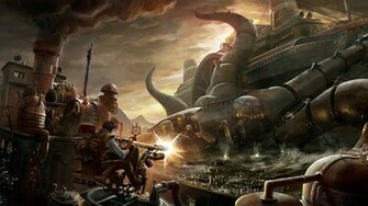 Wallpaper Steampunk Fantasy Art Artwork