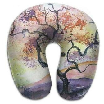 Amazon U Shaped Pillow Neck Shoulder Body Care Watercolor