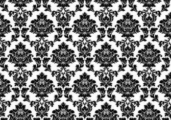 Damask Black And White Wallpaper Cool HD