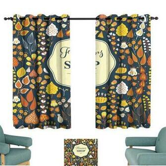 Amazon Warm Family Heat Insulation Curtain Seamless Floral