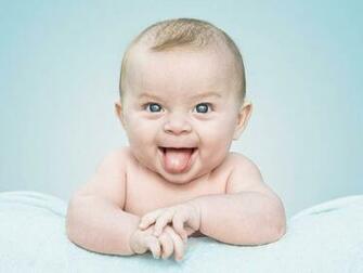 Wallpaper Naughty Cute Babies