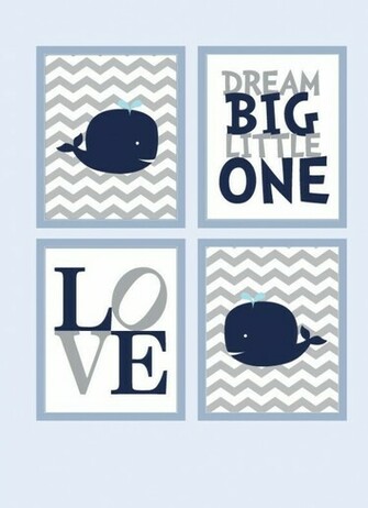 Whale Nursery Art Baby Boy For Boys Room Decor