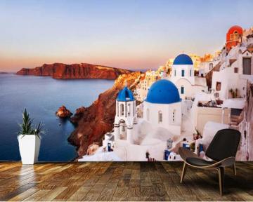 Papel De Parede Oia Santorini Greece City Architecture Buildings