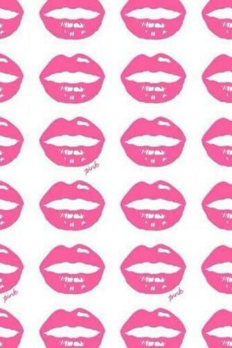 Cute Girly Lips Wallpaper