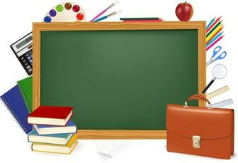 School Background Set Vector Background