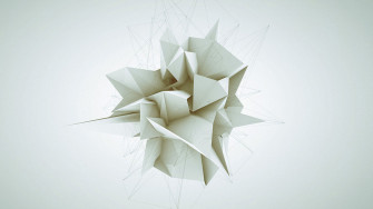 White 3d Background Computer Net