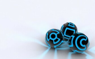 Black And White Wallpaper Blue Orbs
